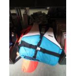 A selection of life jackets