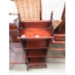 An eastern hardwood slim line bookcase w