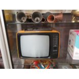 A mid-20th century Grundig portable TV