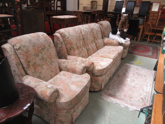 A Parker Knoll three piece suite compris