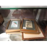 A collection of framed and glazed Cashes