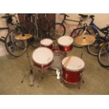 A child's Stagg drum set