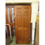 Four oak effect panel doors