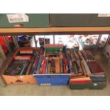 Three trays of hardback book by various