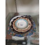 A selection of decorative plates to incl