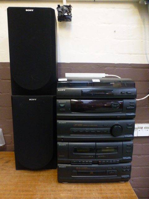 A Sony hifi stereo system