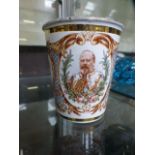 A 1902 coronation enamel beaker