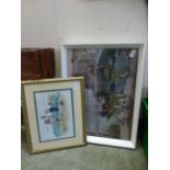 Two framed and glazed artworks to includ
