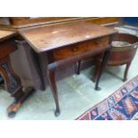 An 18th century mahogany single drawer s