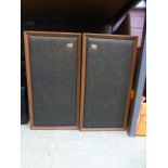 A pair of Wharfdale speakers