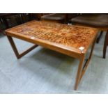 A mid-20th century design coffee table