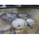 Four 18th/19th century Chinese bowls A/F