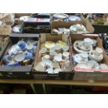 Three trays of assorted ceramics and oth