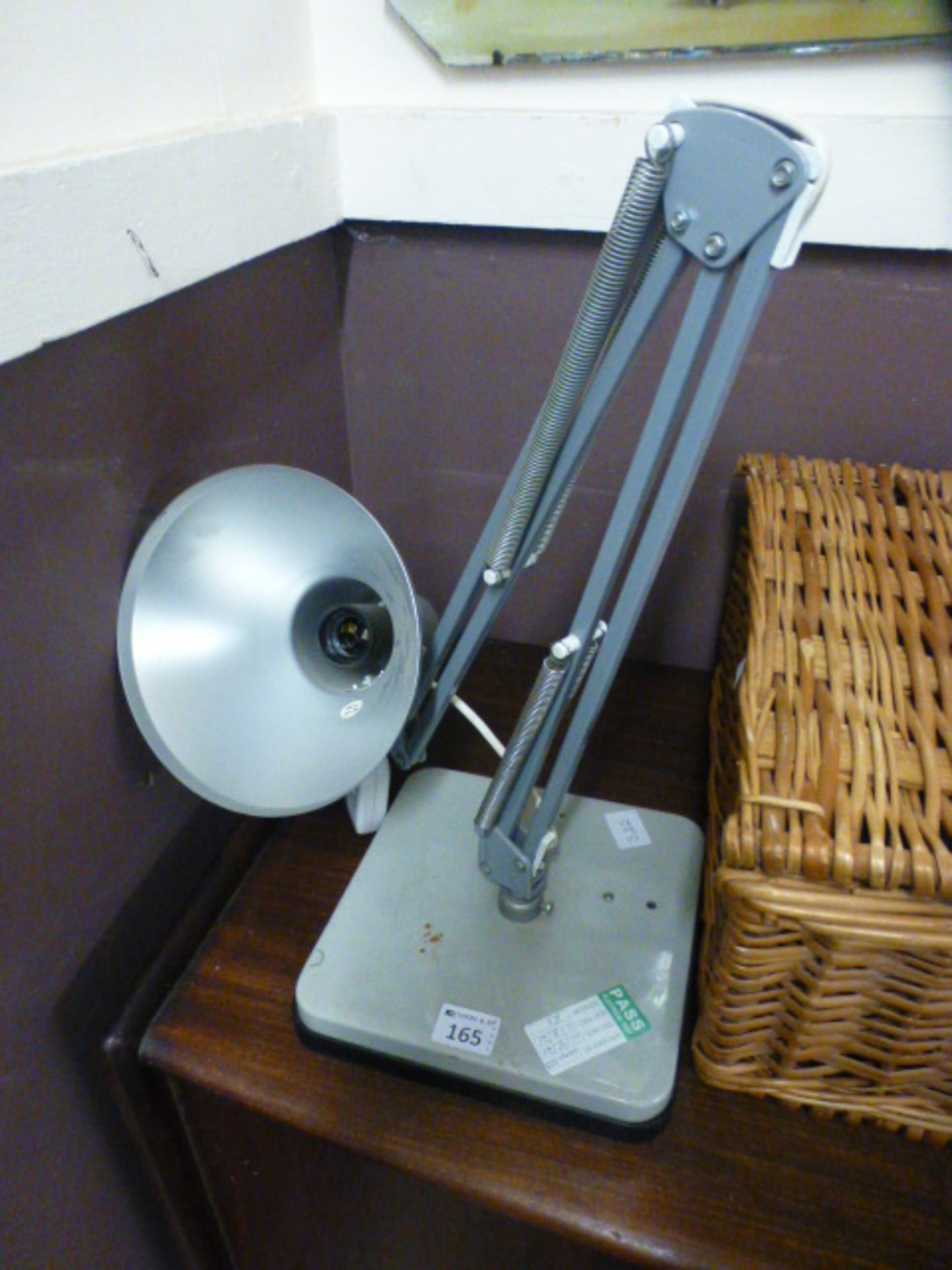 An angle poise style lamp