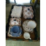 A tray containing a selection of ceramic