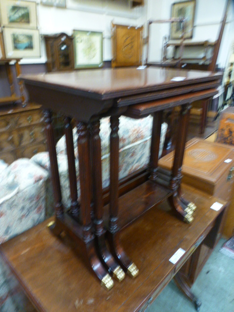 A nest of three reproduction tables