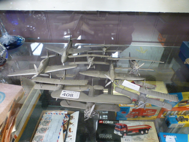 A collection of cast metal models of air