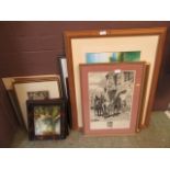 A selection of framed and glazed picture