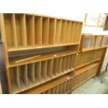 Five pigeon hole cabinets together with