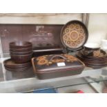 A Denby 'Arabesque' part table service t