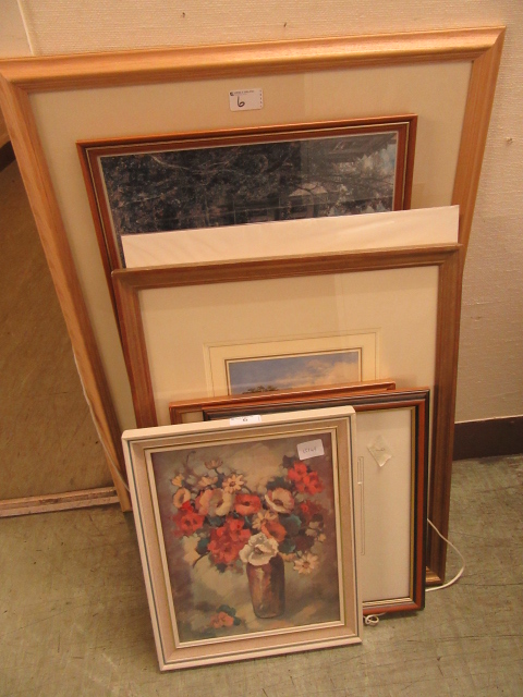 A selection of framed and glazed prints