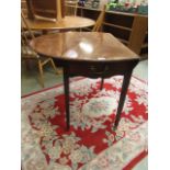 A late Victorian mahogany Pembroke table