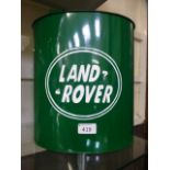 An oval Land rover petrol can