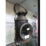 A railway signal style lamp