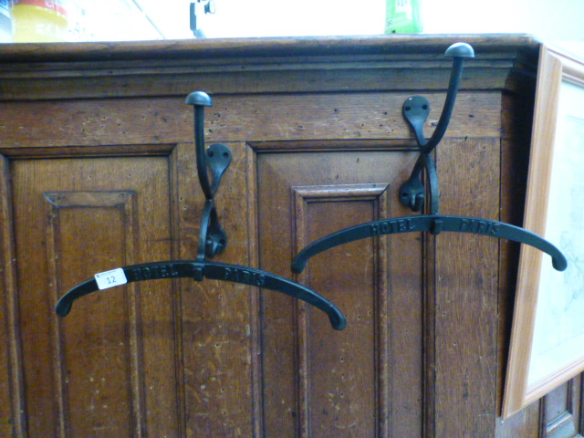 Two Hotel de Paris valet hooks