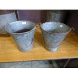 Two small old pails