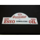 A curved Esso sign