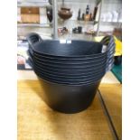 Ten 14 litre trug buckets