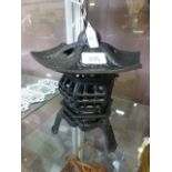 A pagoda light holder
