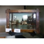 An early 20th century oak framed photogr