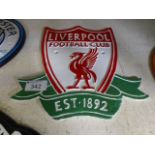 A Liverpool football sign