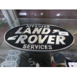A Land rover approved services sign