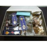 A box containing coinage, collector's sp