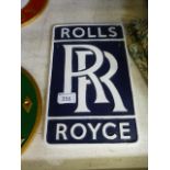 A Rolls Royce sign