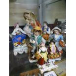 A selection of continental ceramic figur