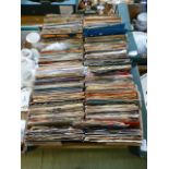 A tray of vinyl 45s by various artists t
