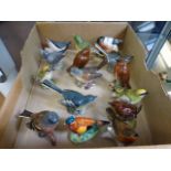 Thirteen Beswick birds to include Chaffi