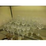 A selection of good quality cut glass dr