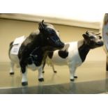 Two Beswick models of cattle
