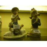 A Nao figure of a boy playing the flute