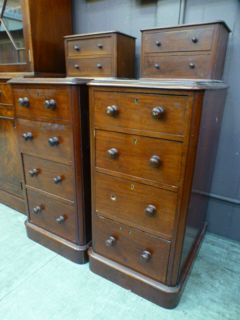 A part Victorian mahogany dressing table