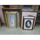 A selection of framed and glazed prints,
