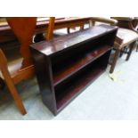 A low level open bookcase