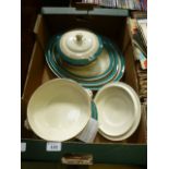A tray of Burleigh dinnerware to include