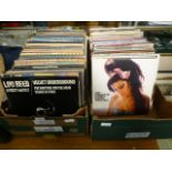 Two trays of LPs to include Amy Winehous