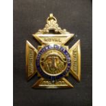 A 9ct gold RAOB medal, approx weight 19g